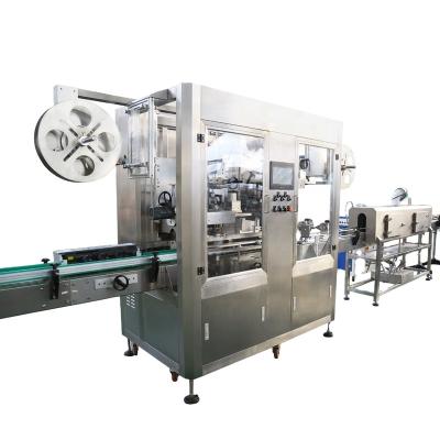 China Factory price hot sale automatic food cans shrink sleeve labeling machine for beverage and medicine and other industries for sale