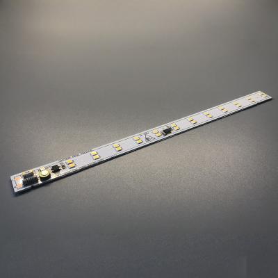 China Desktop 230mmx15mm 200-250VAC 10W 24pcs 2835 SMD Rigids Strip Bar, Professional Aluminum LED Strip PCB Factory for sale