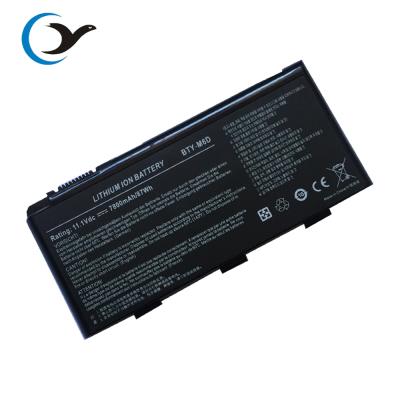 China Best LAPTOP 11.1V 7800mAh Shenzhen Laptop Batteries BTY-M6D For MSI GT780 GT780R M6D Battery for sale