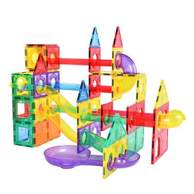 China Building Toy Marble Run New Trend Pro Magnetic Tiles Building Blocks Set DIY Building for sale