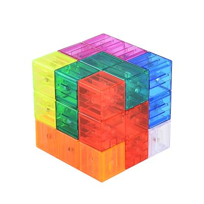 China Magic Cube 3D Brain Training Toys Creative Block Toy Educational Puzzle Cube Magnetic Building for sale