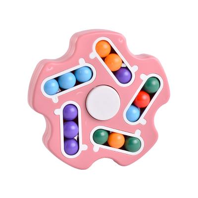 China Magnetic Orbit Spinner Bead Spinner Building Toy Flower Shape Wiggle Spinner Magic Toys Stir Toy Relieve To Stress Educational Toys for sale