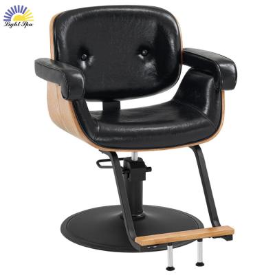 China Modern  Luxury LightSpa High Quality Salon Furniture Wholesale Salon Equipment Barber Shop Hairdressing Chair Barber Chair for sale