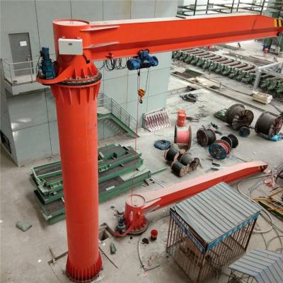 China Jib Crane Pillar Column Mounted Light Duty Arm 300 Degree Swivel Jib Crane 0.5T with Cable Crane for sale