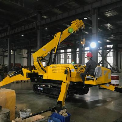 China Other Foldable 3tons Construction Mini Mobile Spider Crane For Sale for sale