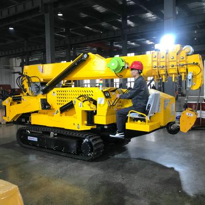 China The Other Sale Wireless Remote Control Foldable Narrow Space 16.9m 5.5tons Mini Spider Crawler Crane For for sale