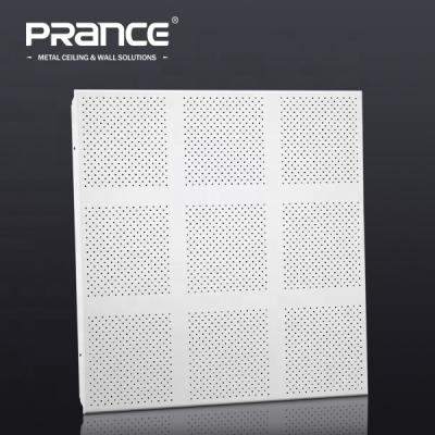 China Ceilings Grid Pattern Artistic Perforated Metal Ceiling Design for sale