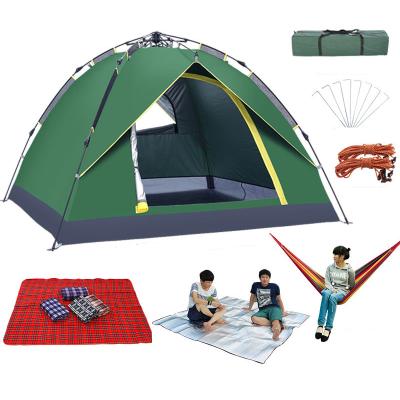 China Waterpoof Factory Quality 4 Person Tents Automatic Family Tents Outdoor Waterproof Family Tents Sets for sale