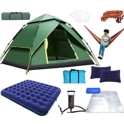 China Waterpoof In Net Insect Running Prevention 2 Person Camping Tent Thickened Silver Coating Waterproof Outdoor Tents for sale