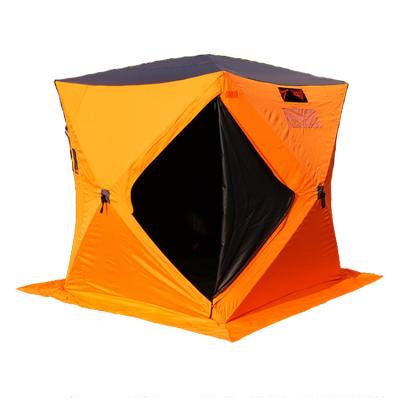 China Outdoor Water Fag Tents Waterproof Orange Color Camping Breathable Portable Large Sleeping Tents For Outdoor Events for sale