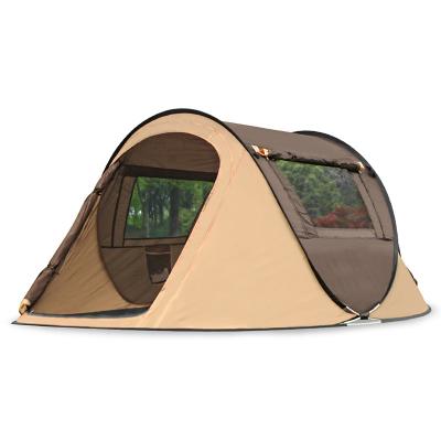 China Breathable 2-3 Person Pop Up Camping Tent Instant Easy Setup Waterproof Family Automatic Tent To Increase Displacement for sale