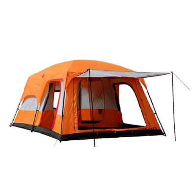 China Large 10 Person Family Double Layer Windproof Waterproof Tents With 2 Living Rooms And 1 Lobby For Outdoor Camping for sale