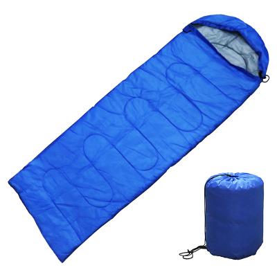 China Ultralight Cotton Portable Soft Portable Hollow Adults Envelope Lightweight Blue Camping Sleeping Bags With Carry Bag for sale