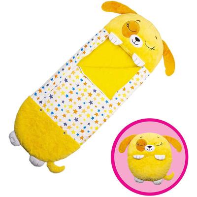 China OEM/ODM Dog Sleeping Bag Children's Portable Ultralight Yellow Camping Animal Sleeping Bags Waterproof Indoor Outdoor 5 To 20 Degree Kids for sale