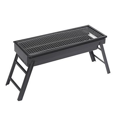 China Widely Used Pull Type Japanese Black Portable Stainless Folding Charcoal Barbecue Grill For Outdoor Family Camping for sale