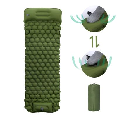 China Custom Made High Quality Ultralight Inflatable Self-pressing Mat Self-pressing Sleeping Mat Extra Large Shape TPU Moisture-Proof Protection for sale