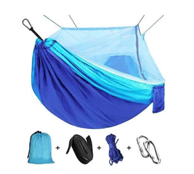 China About 750g Lightweight Single Double Hammock Survival Or Travel Mosquito Hammock Outdoor Tent Waterproof OEM/ODM for sale