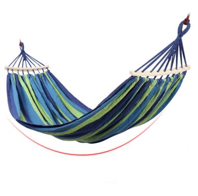 China About Lightweight Custom Stylish Leisure 750g Anti-Roll Canvas Hammock Chairs Wholesale Double Cradle Bed for sale