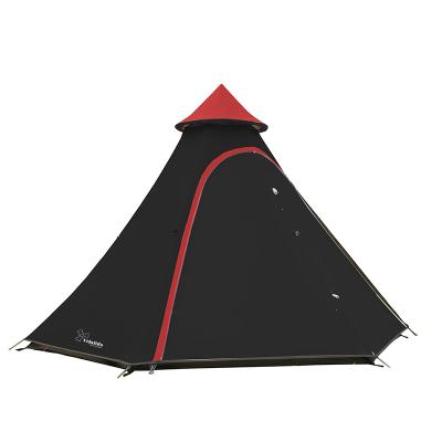 China Diagonal tying type OEM multifunctional tent for family outside aluminum layer thickened rain storm tent ventilated camper roof tent for sale