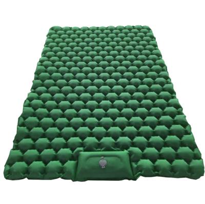 China New Design TPU Inflatable Foot OEM/ODM Roll Up Folding Double Camping Mattress Sleep Pad For Camping for sale