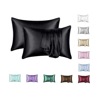 China Wholesale Hot Sale Luxury Tianyu Polyester Mulberry Silk Satin Pillow Cover Pillow Cases Small MOQ Anti Dust Mite Amazon for sale