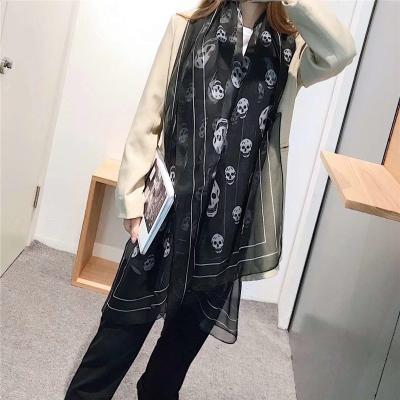 China New custom designer logo Tianyu ladies long polyester chiffon shawls printed bandana scarves 2021 women scarves for sale