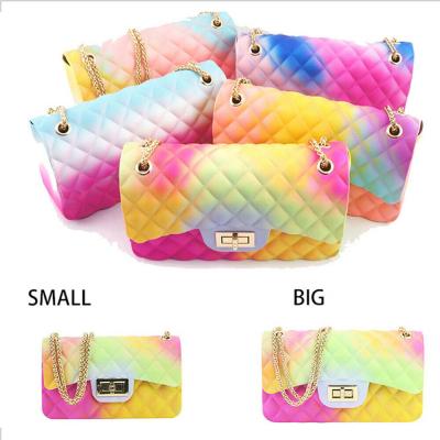 China TY9999 Wholesale Waterproof Women Bag 2021 Luxury Jelly Purse Candy Jelly Purses Women Handbags Ladies Jelly Bag PVC Shoulder Handbags for sale