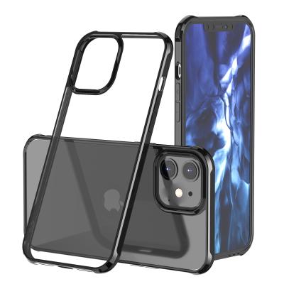 China Newest Shockproof Case For iPhone 12, Hybrid Protective Clear Case TPU PC Cover Phone Case For iPhone 12 mini for sale