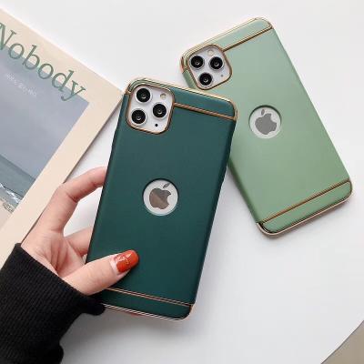 China PC Phone Case For iPhone 11 Three In One Plating Protect Camera Shockproof Back Cover For iPhone 11 pro for sale