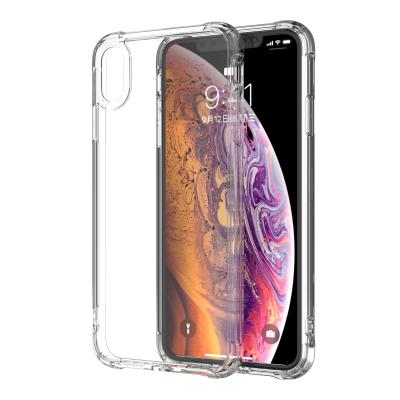 China Shock Proof/Light/Transparent/Scratch Resistance For iPhone XS Clear Shockproof Hybrid Acrylic TPU Case Mobile Back Cover For iPhone X Phone Case for sale