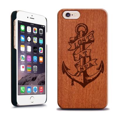 China Roeswood Mobile Accessories Laser Engraved Real Wood Carved Custom Phone Case Cover For iphone 5 Se 5S 6 6S 7 for sale