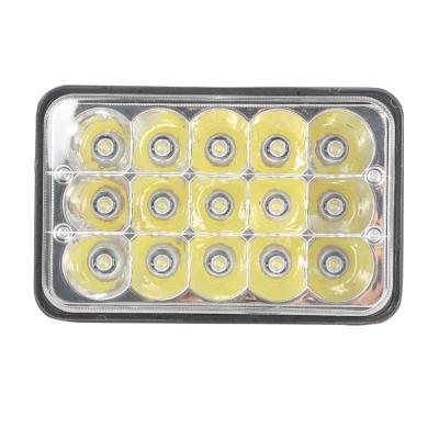 China High Beam 45W 4x6 5inch LED Headlights With DRL Hi/low Led Beam Driving Rectangular Replacement H4651 With DRL 5