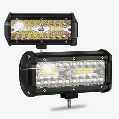 China Factory Cheap 12v 36v 40led Automobile Driving Work Lights Offroad Car Truck Three Rows Led Work Light Bar for sale