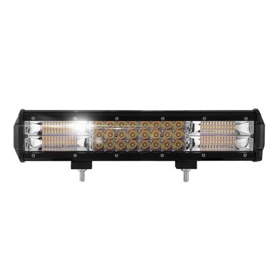 China Wholesale OEM 3 ROW HIGH power 432W amber color triple row crees running truck UTV ATV led work light bar for car for sale