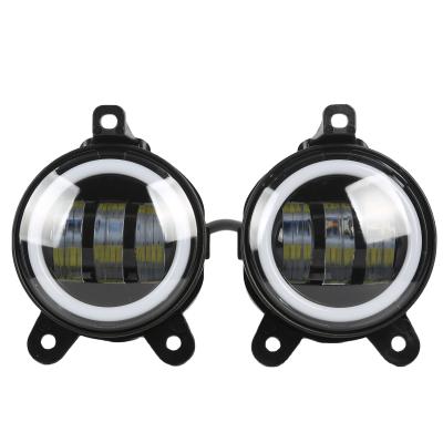 China High Power 4inches Auto Fog Lamp With White Angel Ring Wholesale Led Fog Lamp YZH-GZD-106-05 for sale