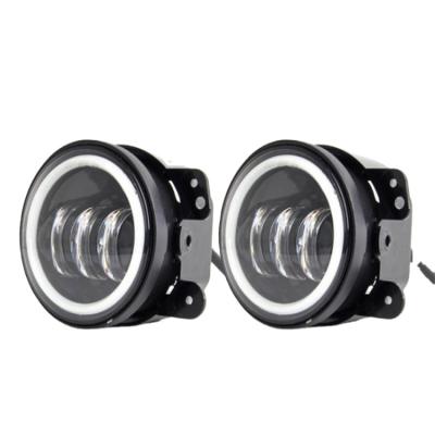 China Round Led Foglight Wholesale 3.5inch Fog Headlamp With Halo DC12-80V Led Fog Lights for sale