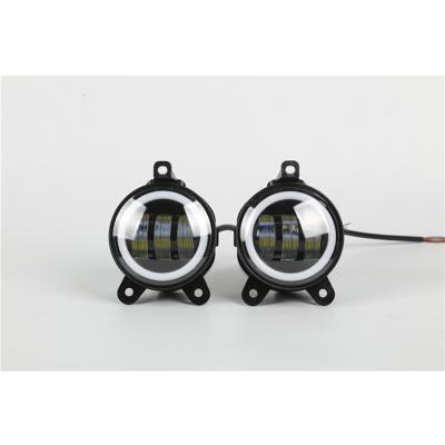 China Dc12-80V normal ight+angle double ring white yellow color led fog lights lamp car light for sale for sale