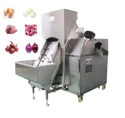 China High Efficiency Two Belts Onion Peeling Machine for sale