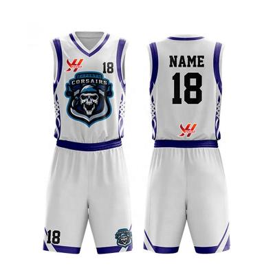 China Wholesale Price Antibacterial Basketball Wear Full Sublimation Custom Basketball Tank Tops To Print Design Your Own Basketball Uniforms for sale