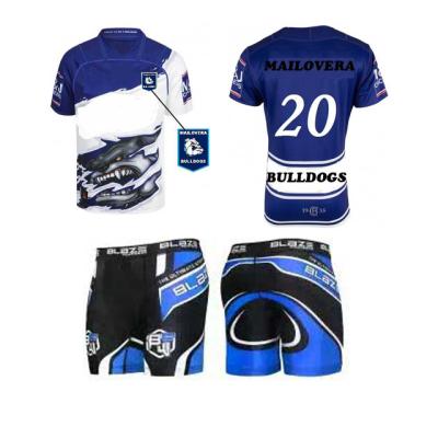 China Breathable Wholesale Custom Design Rugby Uniform Shirt With Your Logo for sale