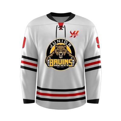 China Shirts & Tops OEM Professional Ice Hockey Shirt Manufacturer Customized Fully Design Sublimation Ice Hockey Jersey Team Ice Hockey Wear for sale