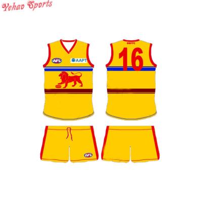 China Hot Selling Custom Shirt Sublimation AFL Tank Top Breathable for sale