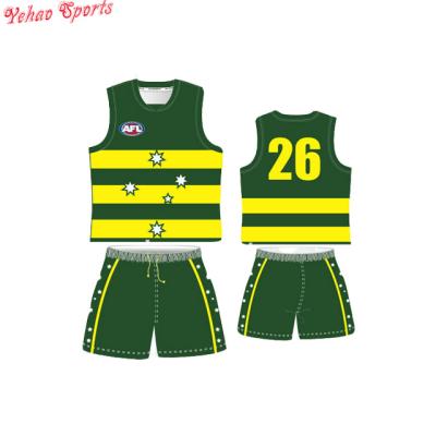 China Breathable AFL Jumper Football Jersey Malaysia AFL Soccer Jersey And AFL Shorts for sale