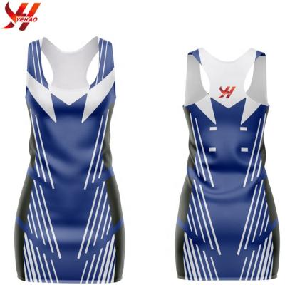 China Sublimation Women Fashion Polyester Function Custom Tennis Dress Netball Uniforms Cheap Netball Dresses for sale