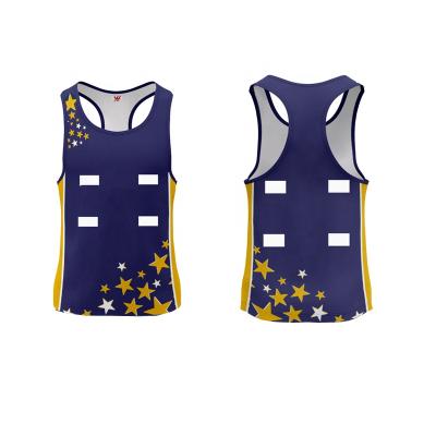 China Function Polyester Fully Sublimated Quick Dry Custom Cheap 100% Polyester Netball Singlet With Shorts for sale