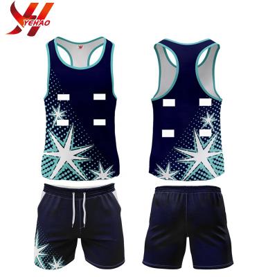 China Function Polyester OEM Cheap Price Custom Design Netball Shirt With High Quality Sublimation Short for sale