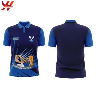 China Breathable OEM Navy Blue Polo Shirt For Men Professional Manufacturer for sale