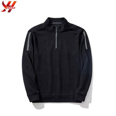 China Custom Wholesale OEM Men's Breathable Outdoor Polo Shirts Long Sleeve Polo Shirts Customized Logo With Zipper for sale