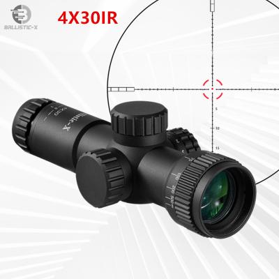 China OEM ODM 4x30IR Short HD Range Quick Sight Hunting Scope Front Glass Ballistic 4X30OR Optical Parallax 4X30OR for sale