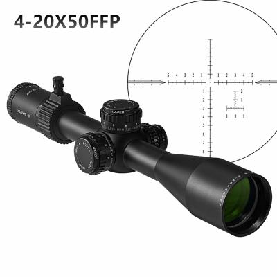 China OEM 6061-T6 First Focal Plane 4-20X50FFP Ballistic-X Optical Sight Red Illuminated Hunting Scopes for sale